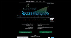 Desktop Screenshot of academic-foresights.com