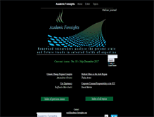 Tablet Screenshot of academic-foresights.com